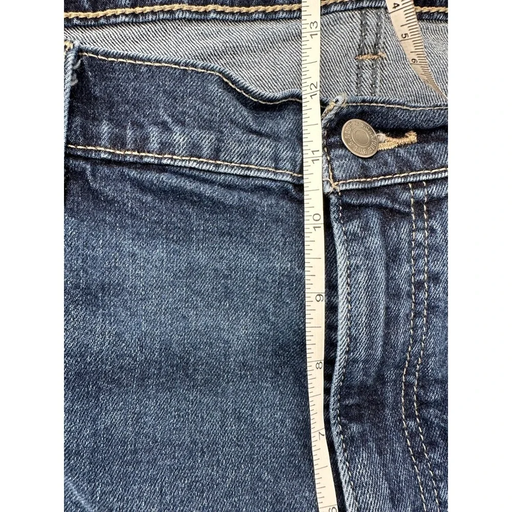 Levi Strauss Signature RELAXED Straight Leg Dark Wash Denim Jeans Men's 42 x 32